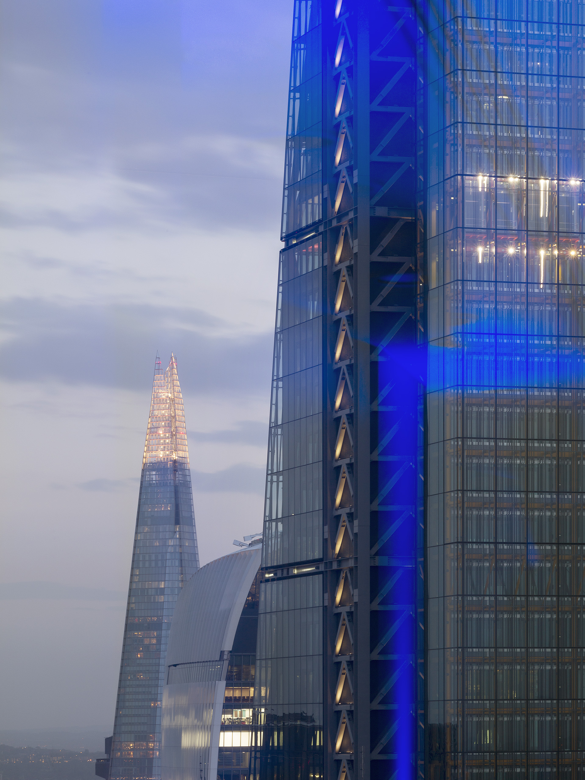 Paul Riddle Photographer &middot Shard by Renzo Piano Workshop Leadenhall Building by Rogers Stirk Harbour & Partners London UK